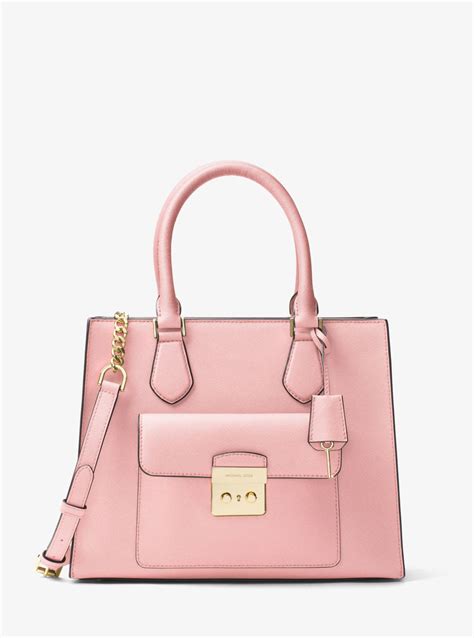 michael michael kors bridgette medium saffiano leather tote|Michael Kors Bridgette Medium East West Saffiano Leather Tote .